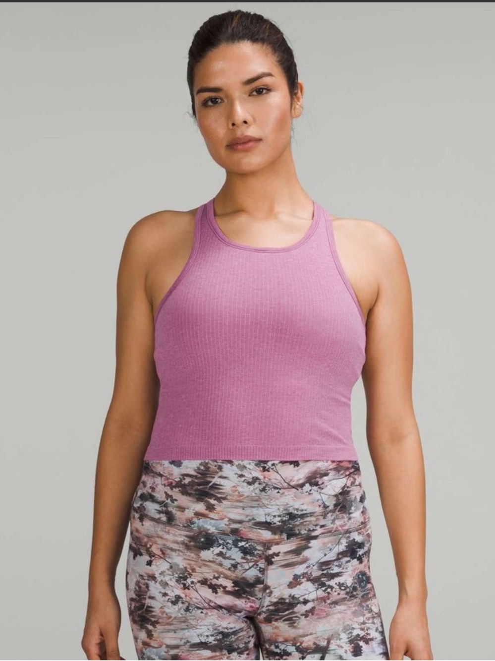 Lululemon Ebb to Street Cropped Racerback Tank